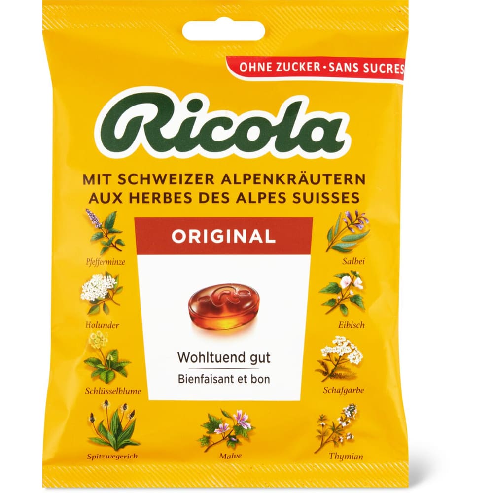 Ricola · Kräuterbonbons ohne Zucker • Migros