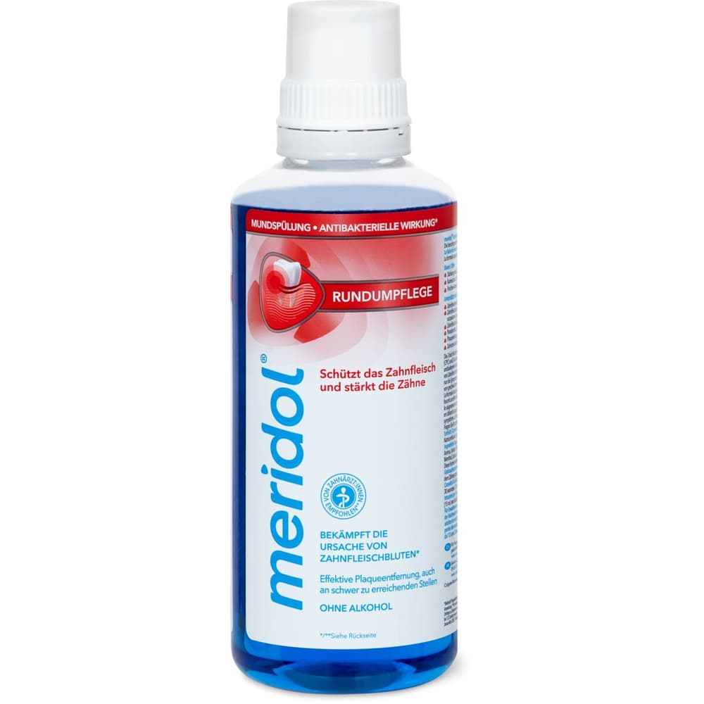 Meridol · Mouthwash · Sensitive gums and teeth • Migros