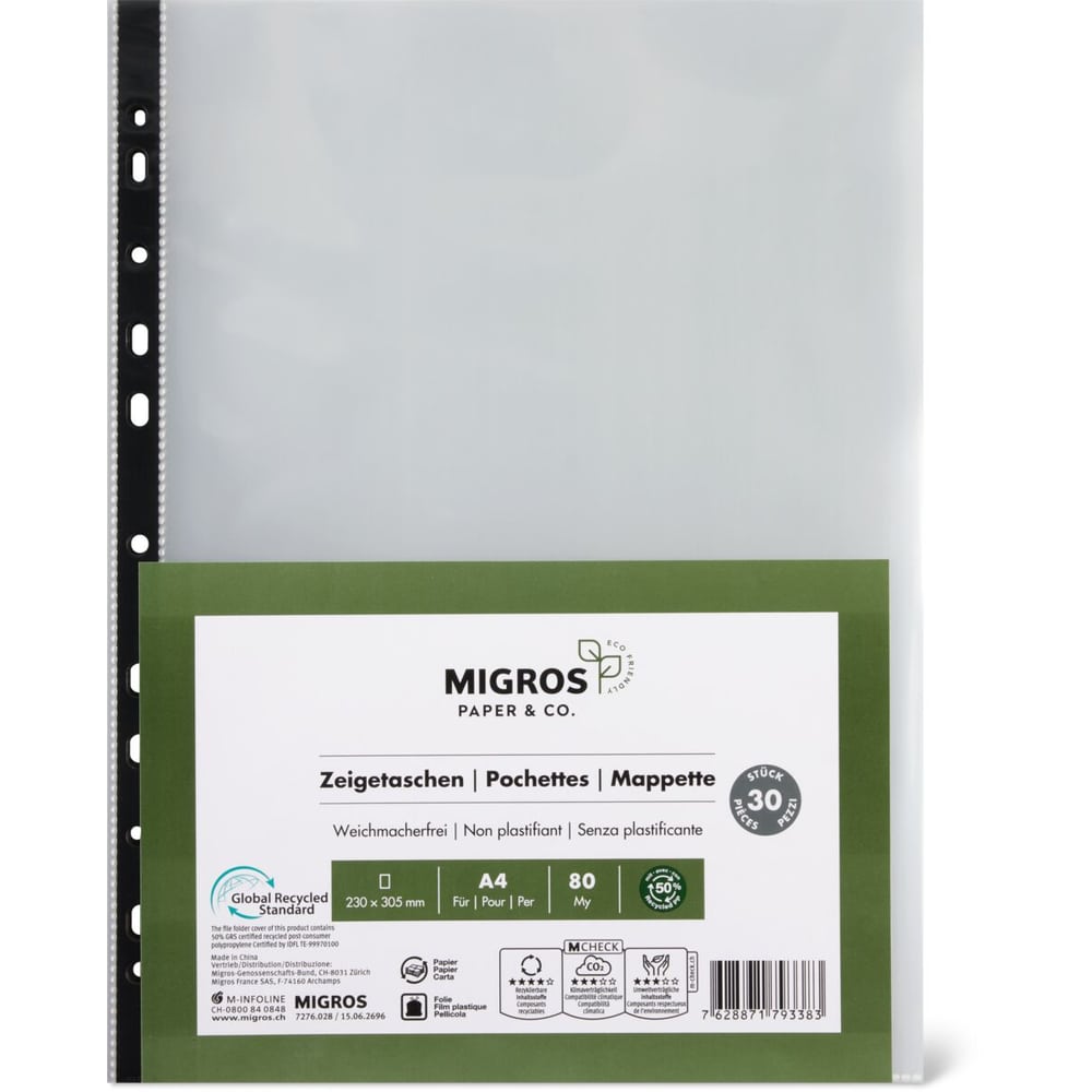 Eco document sleeve • Migros