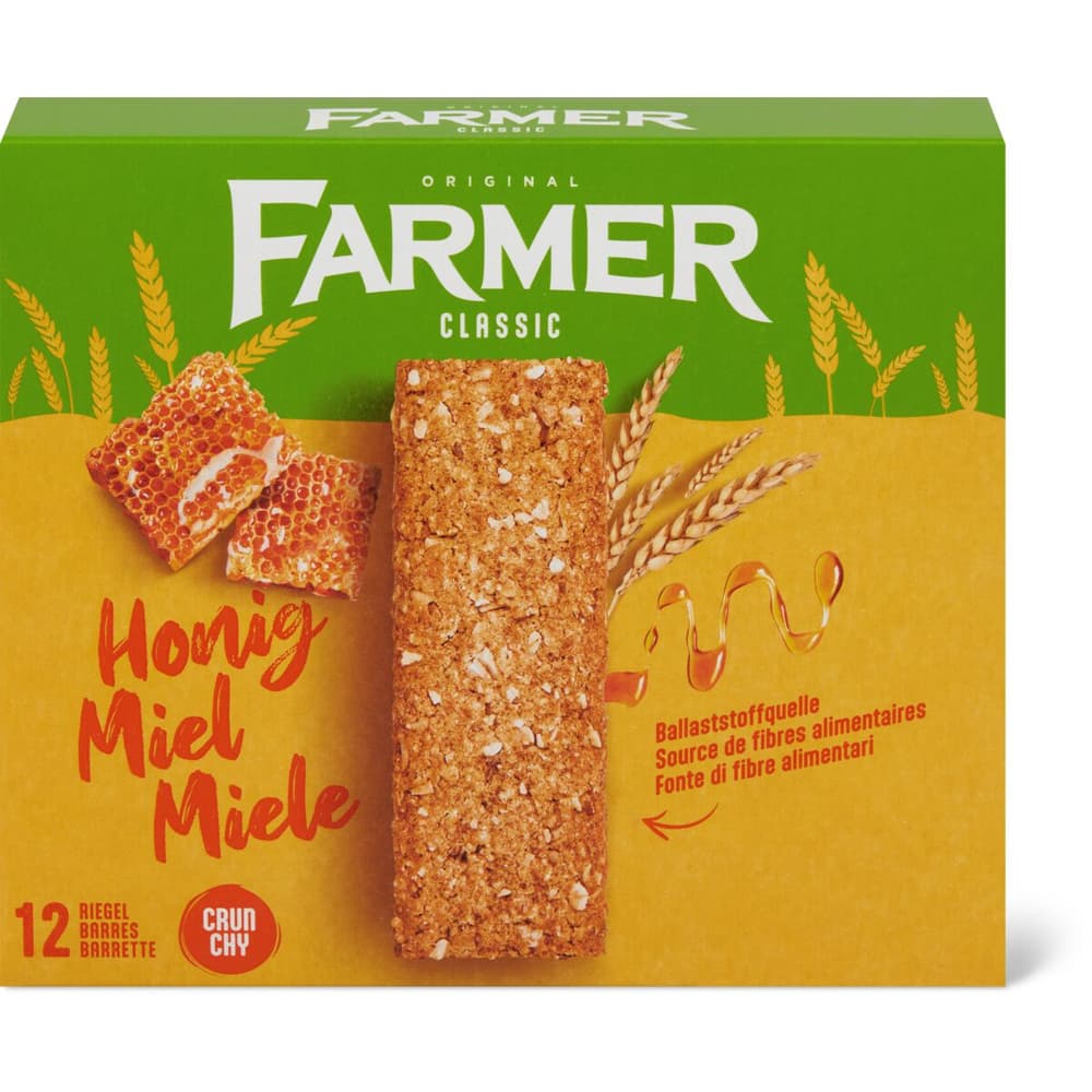 Farmer Classic · Getreideriegel · Honig • Migros