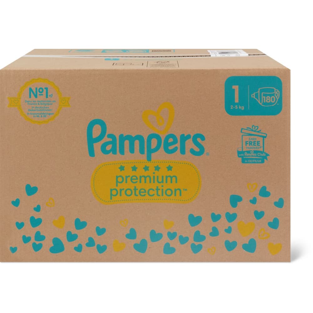 Pampers Harmonie Maat 1 maandbox - 180 luiers, 2kg-5kg | wehkamp