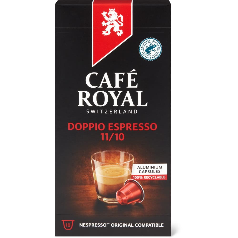 Achat Caf Royal Capsules De Caf En Aluminium Doppio Espresso