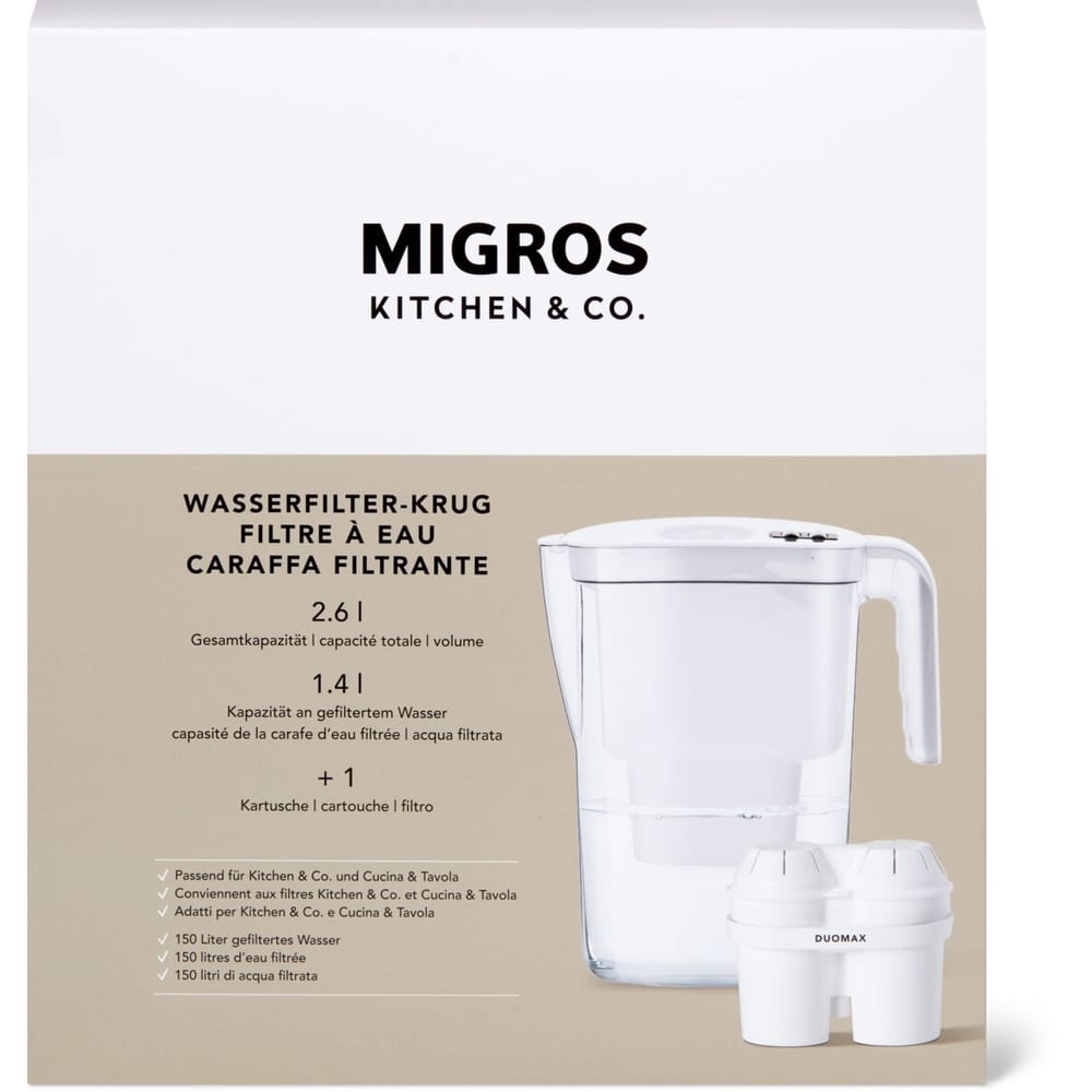 Acquista Migros Kitchen & Co. · Caraffa filtrante • Migros