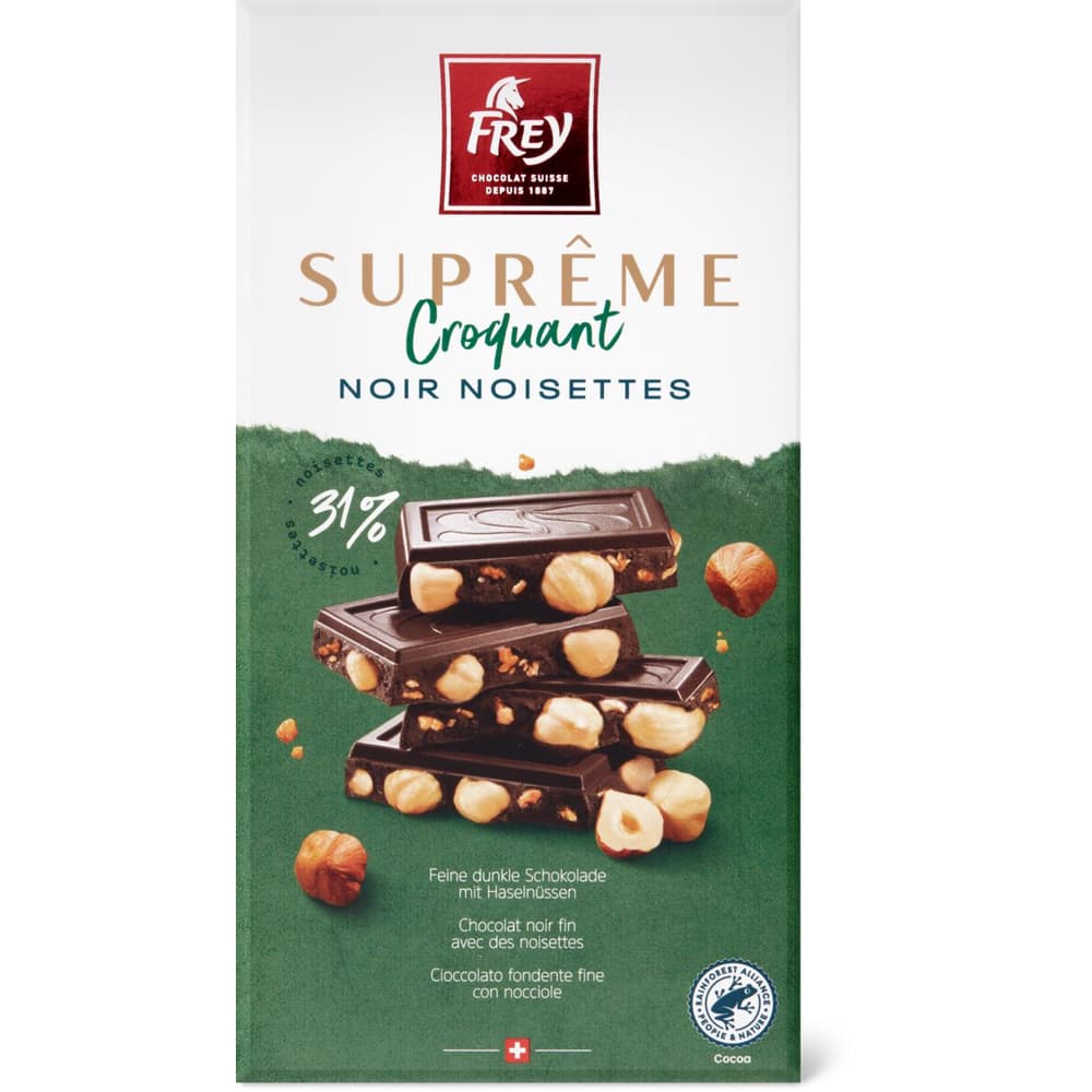 Frey Supreme milk and hazelnuts - 180g