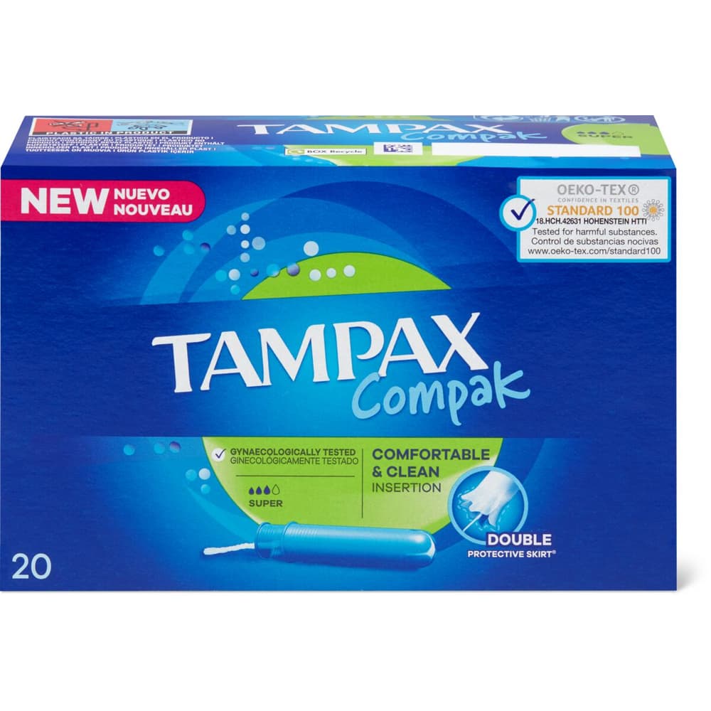 Tampax Compak · Tampons Avec Applicateur · Super • Migros