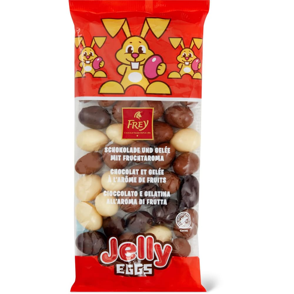 Frey · Eier Schokolade und Gelée · Schokolade mit Fruchtgelée-Füllung ...
