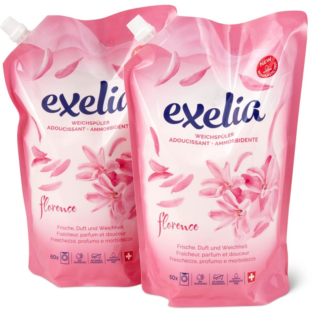 Exelia Rack Exelia Fresh & Supersoft · Weichspüler · 2 x 60 Waschgänge, Florence ...
