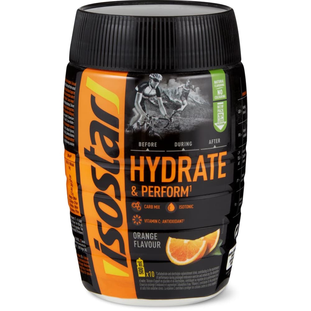 Buy Isostar Hydrate & Perform Powder for making an isotonic electrolyte drink with calcium and · Orange •