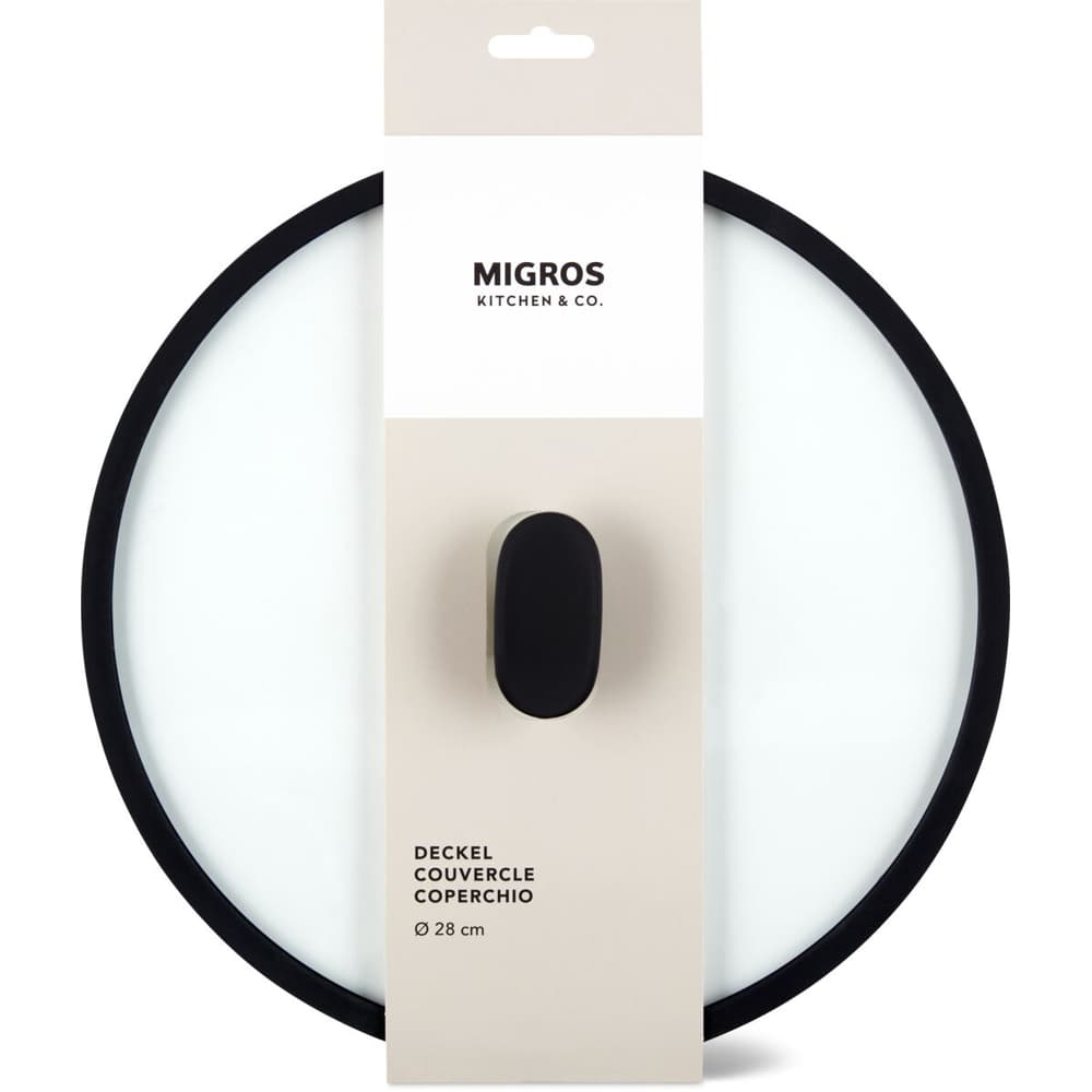 Migros Kitchen & Co. · Coperchio · ø28cm, acciaio inox, vetro, plastica e  silicone