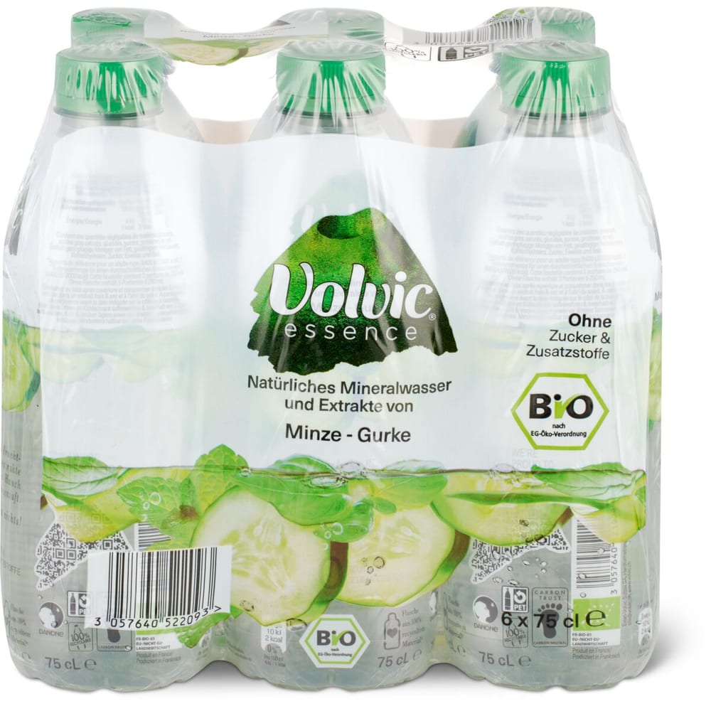 Volvic Essence Aromatisiertes Mineralwasser Minze Gurke Migros