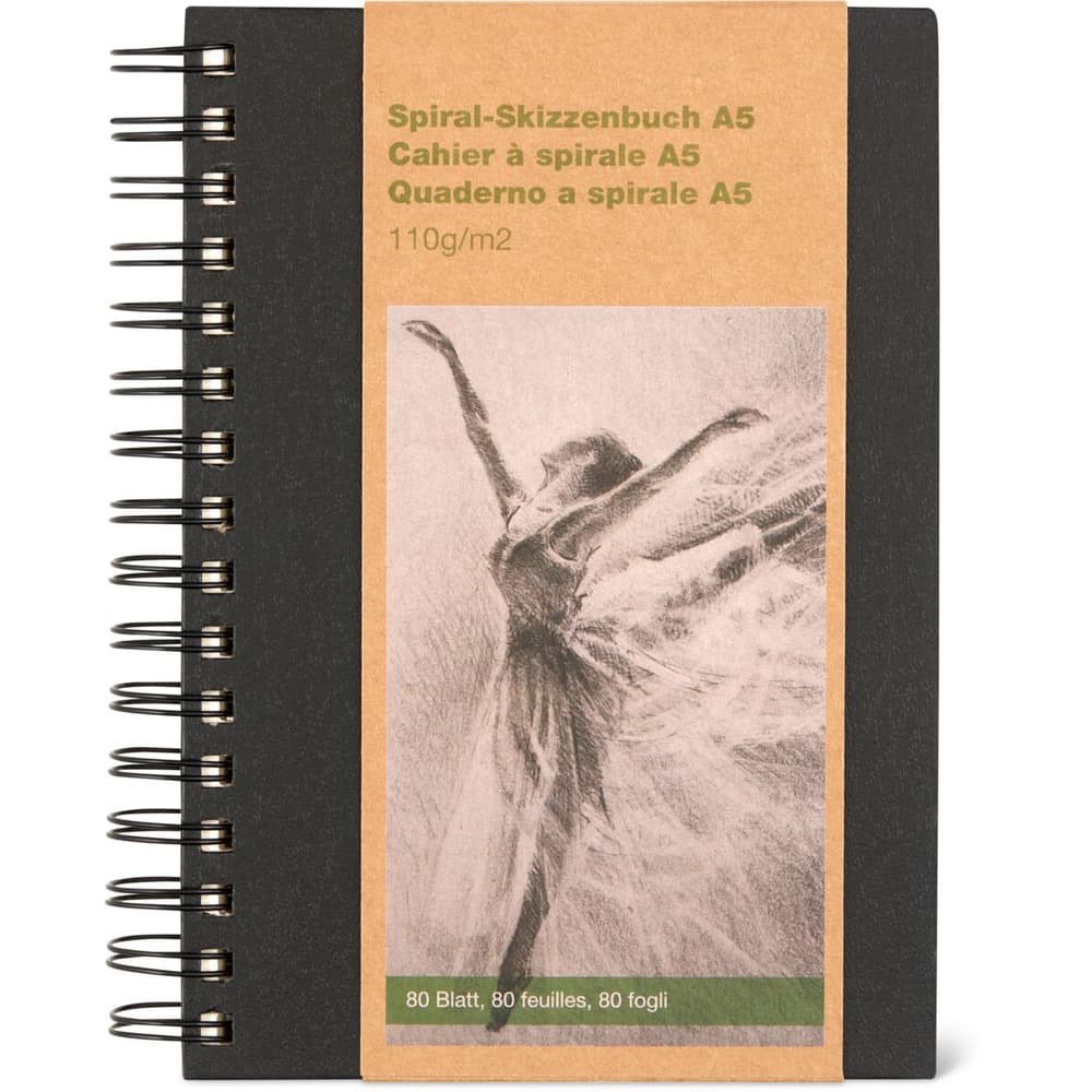 TIEFOSSI Journal de cahier à spirale, grand cahier à spirale ligné