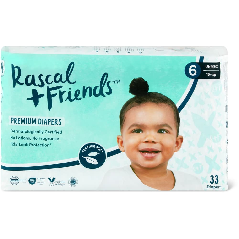 Rascal+Friends Junior · Diapers · Size 6 /16 kg • Migros