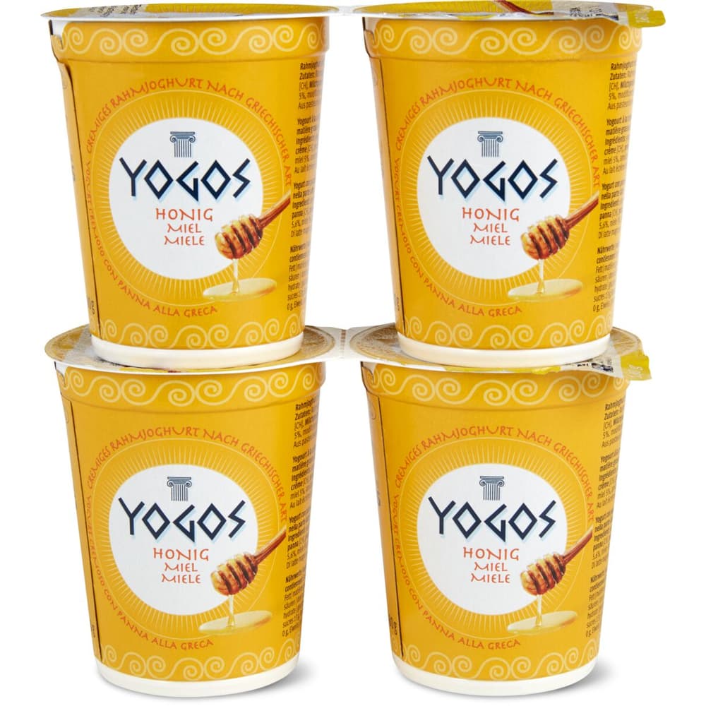 Yogos · Greek style cream yogurt · Honey • Migros