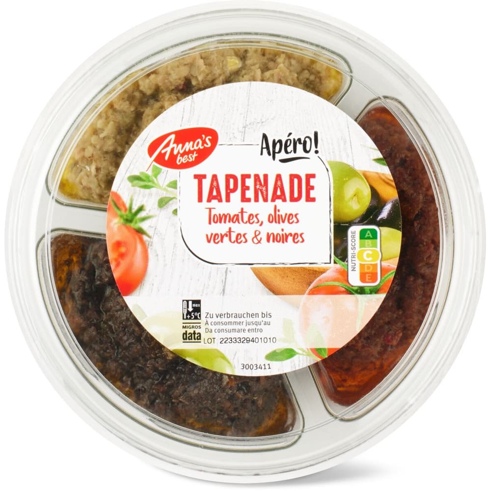 Anna's Best · Tapenade Trio · Tomaten, grüne & schwarze Oliven • Migros