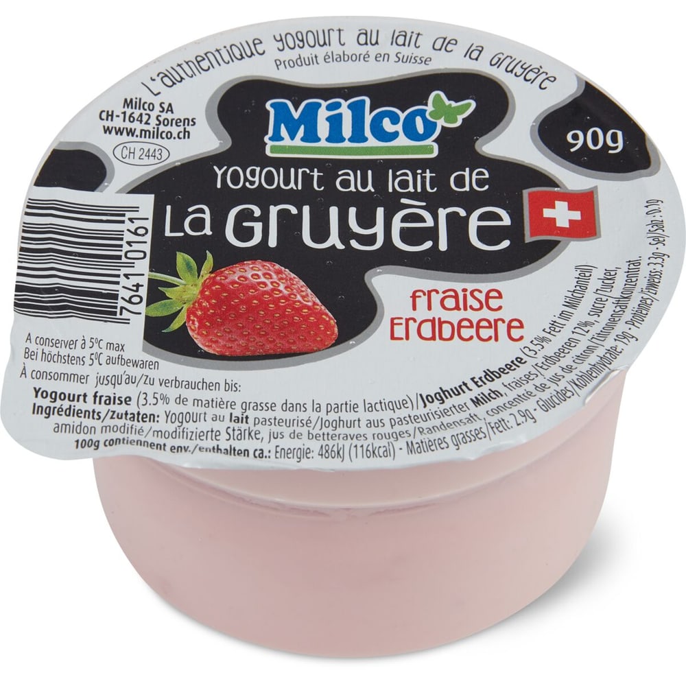 Joghurt Milch Gruyer Erdbeere • Migros