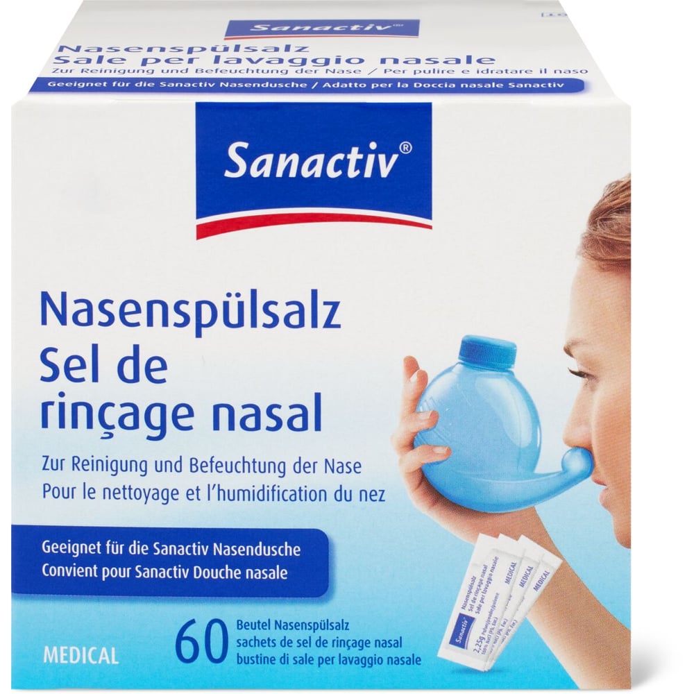 Kit de rinçage nasal, bouteille de lavage nasal pour le nettoyage