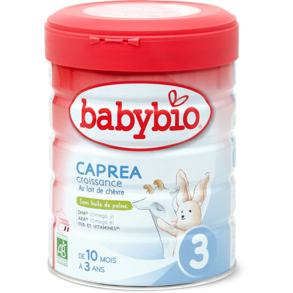 Babybio Caprea Croissance 3 Au Lait De Chèvre Dès 10 Mois Boîte