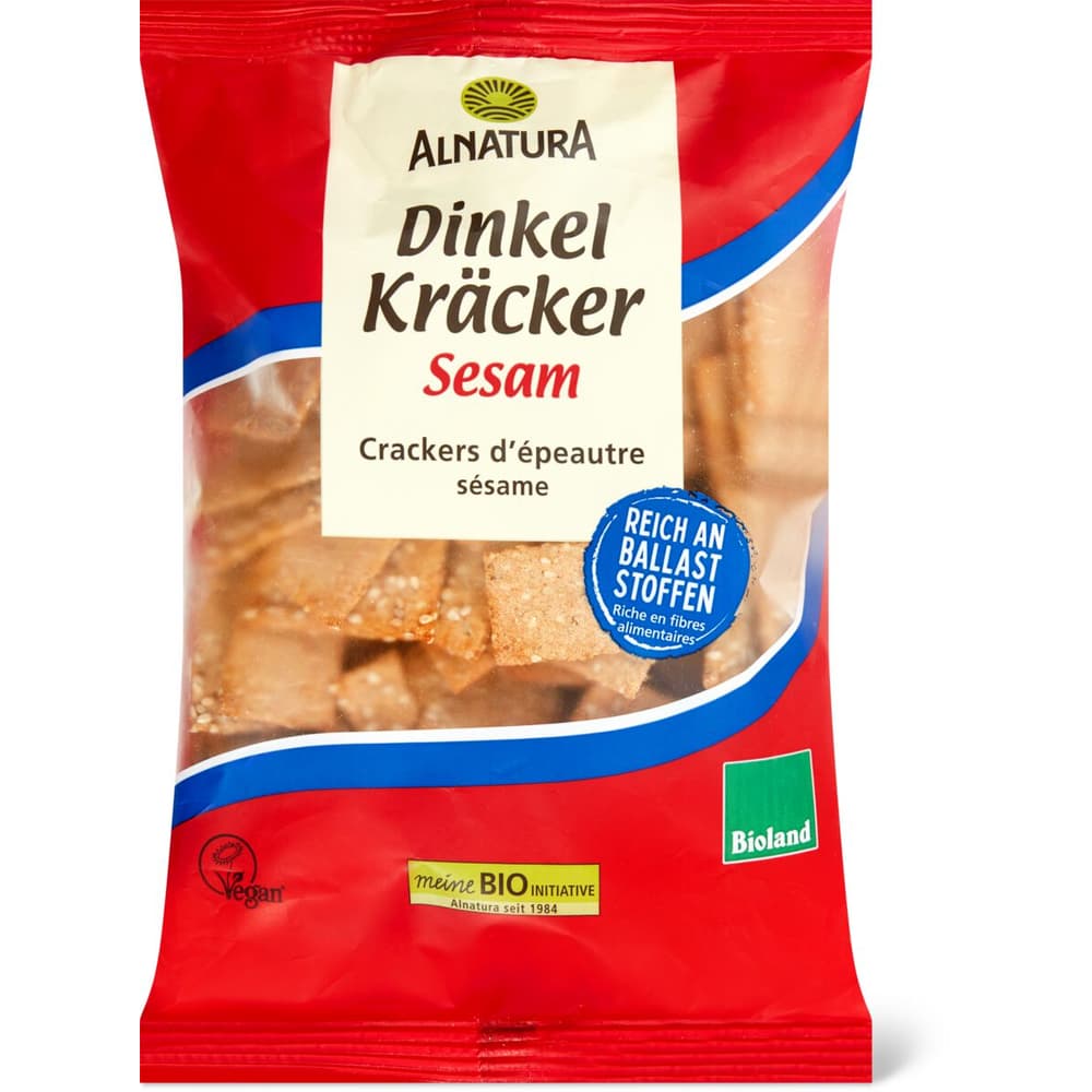 Alnatura · Dinkel Kräcker Sesam • Migros Alnatura · Dinkel Kräcker Sesam • Migros