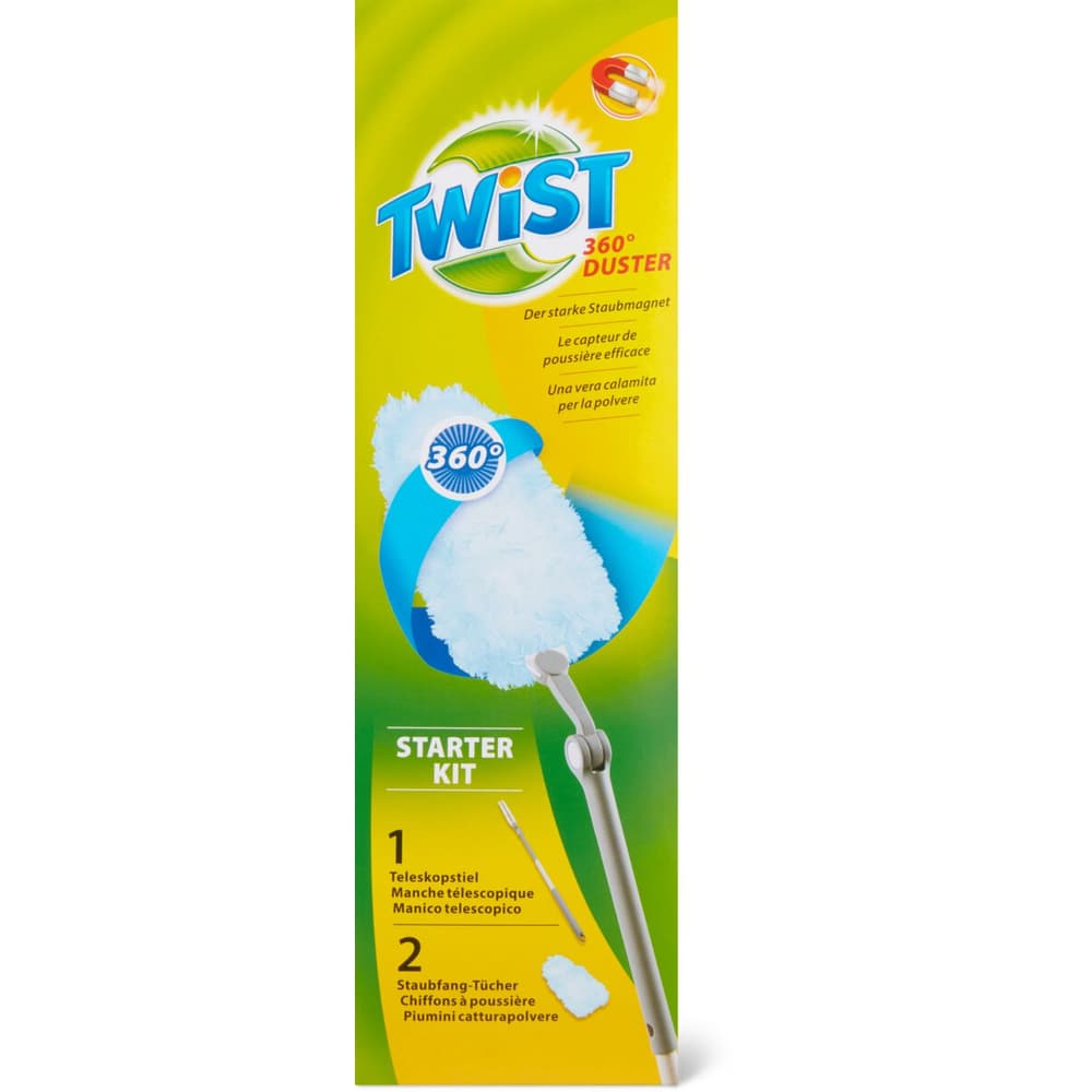 Achat Twist · Plumeau · starter kit, 1x manche télescopique, 2x