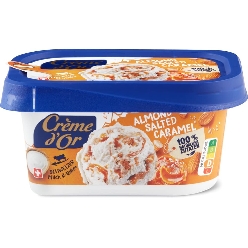 Crème glacée Sans lactose Caramel salé