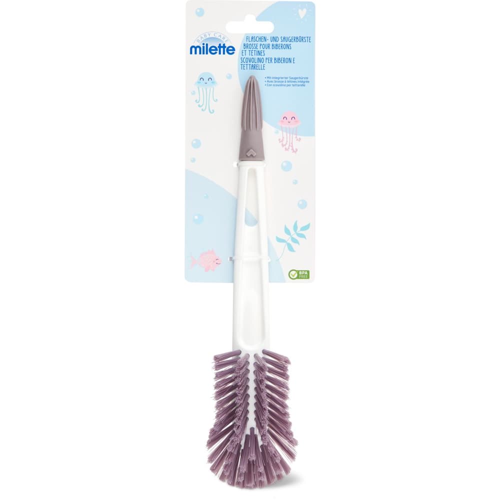 Buy Milette Baby Care · Brush for bottles and teats · BPA free, with  integrated teat brush • Migros