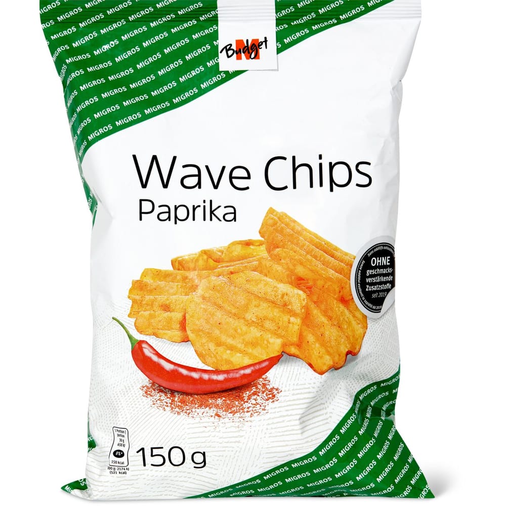 Achat M-Budget · Wave Chips · Paprika • Migros