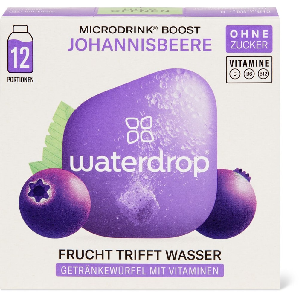 Waterdrop Microdrink · Brausezubereitung für Getränke · Boost • Migros