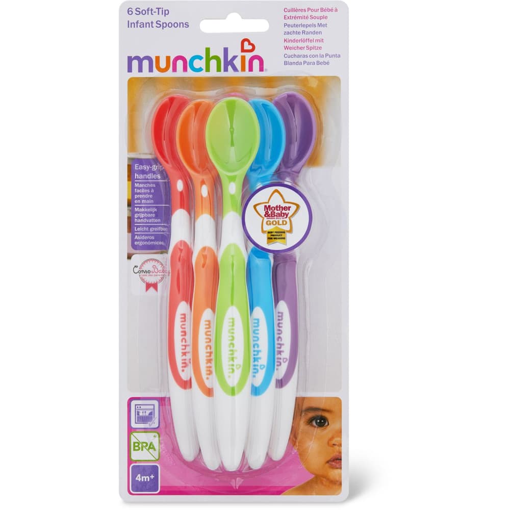 Munchkin 6 Soft Tip Infant Spoons 4m+
