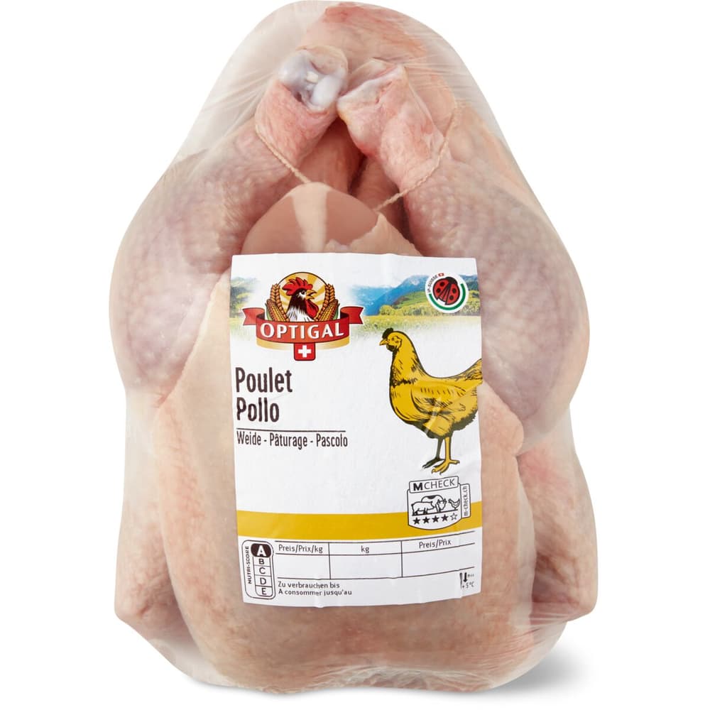 Acquista Optigal · Pollo intero in sacchetto per la cottura in forno · en  sachet cuisson • Migros