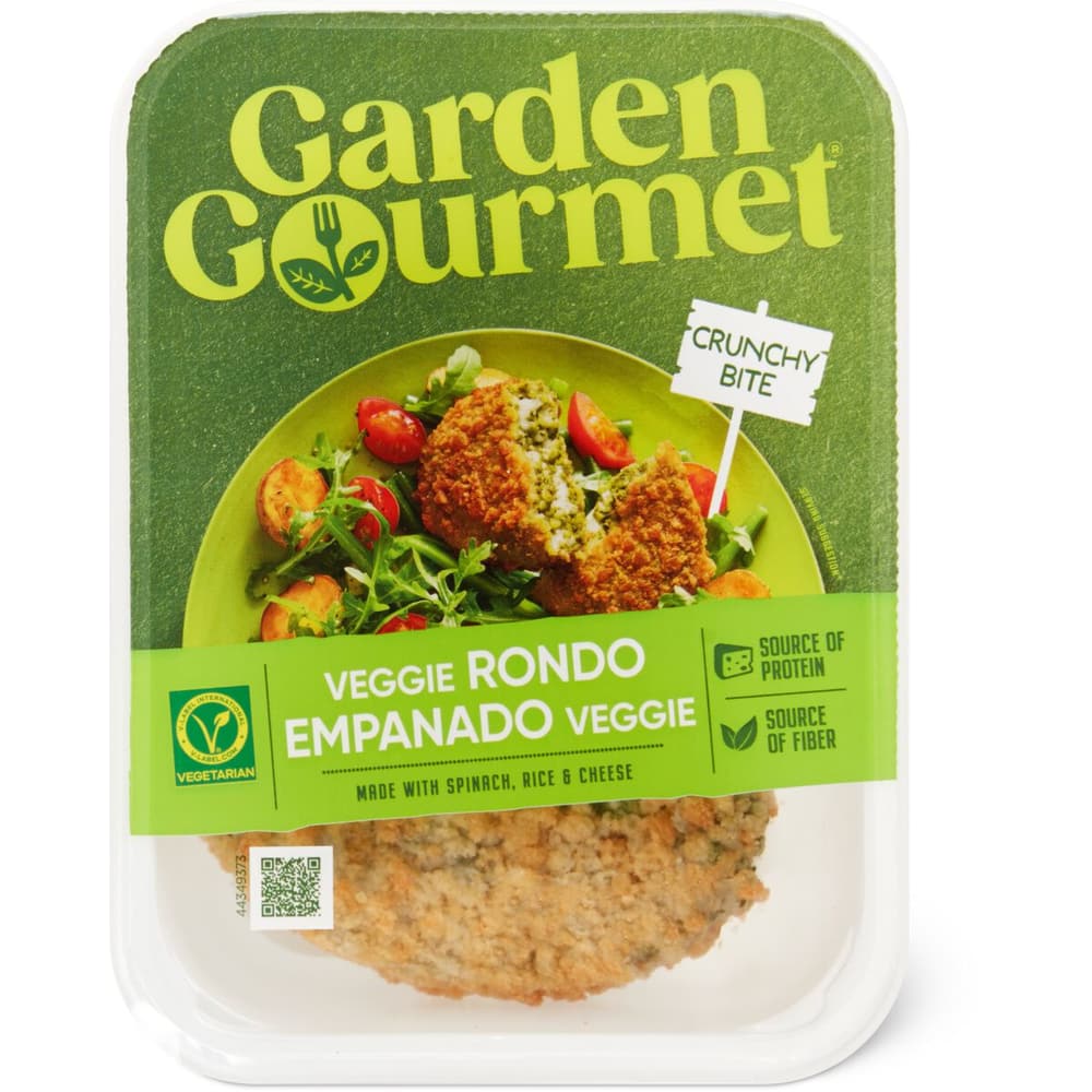 Groente Rondo Garden Gourmet · Veggie rondo · Spinach, rice & cheese • Migros Online
