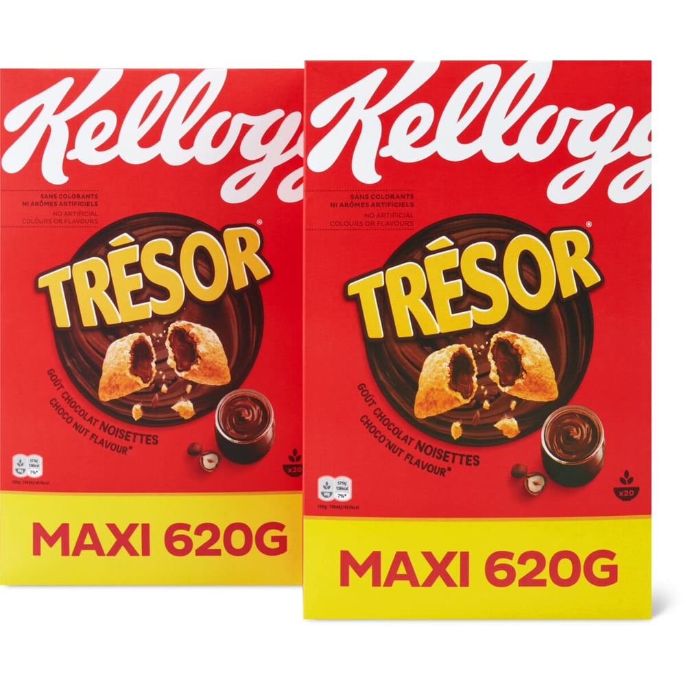 KELLOGG'S Trésor Céréales fourrées aux 3 chocolats