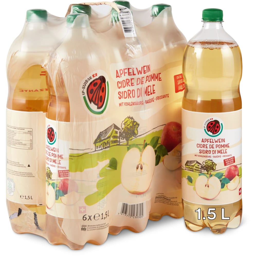 Ip Ciders Gold IP-SUISSE · Cider · carbonated, without alcohol • Migros Online
