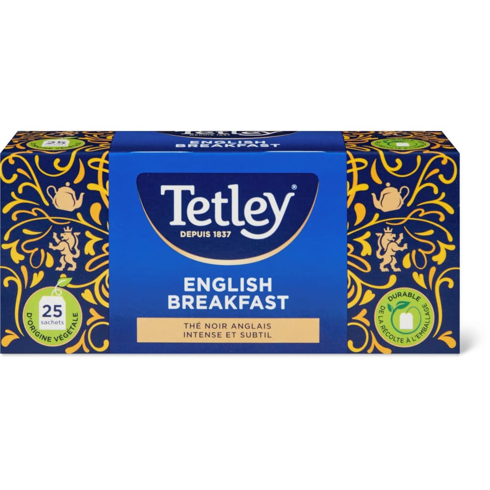 Tetley · Schwarztee · English Breakfast • Migros