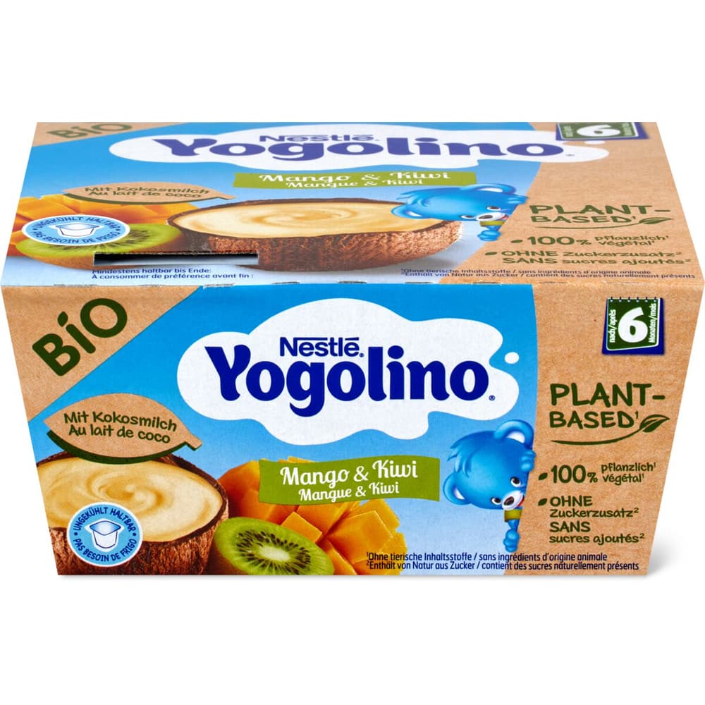 Nestl Bio Yogolino Dessert Au Lait De Coco Mangue Et Kiwi D S Mois Migros