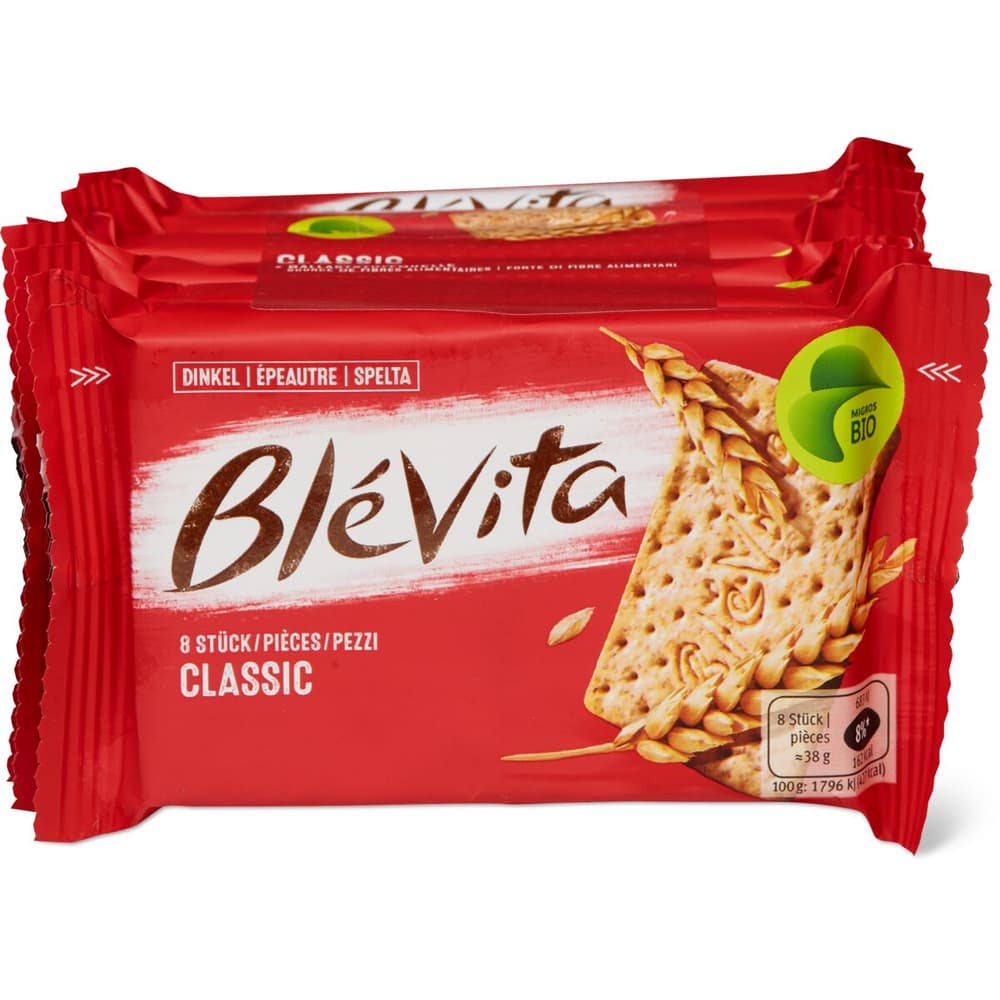 Blévita · Spelt biscuits · Organic