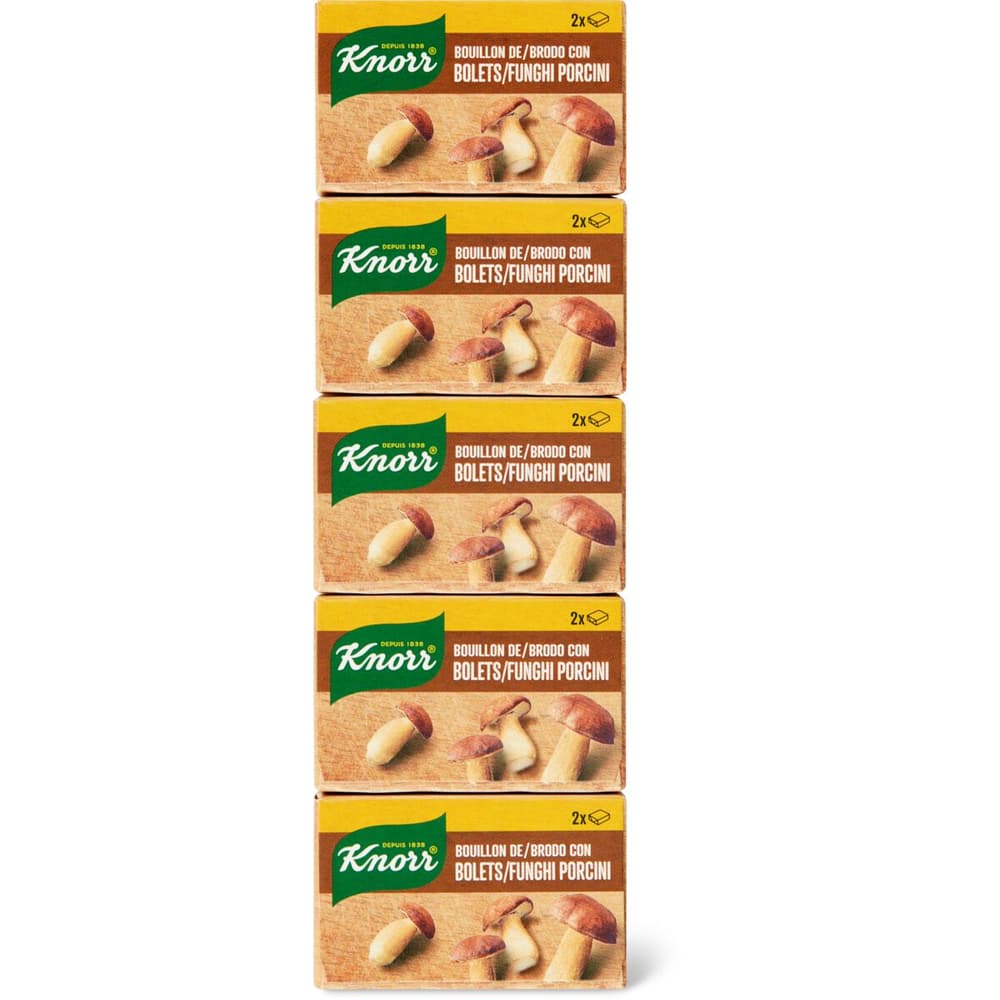 6x knorr dado funghi porcini brodo Steinpilze Suppenwürfel Brühe 10 pz