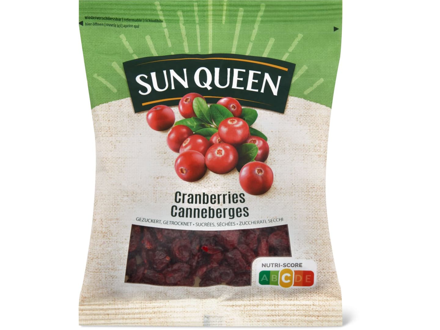 Kaufen Sun Queen · Cranberries · Gezuckert, getrocknet • Migros