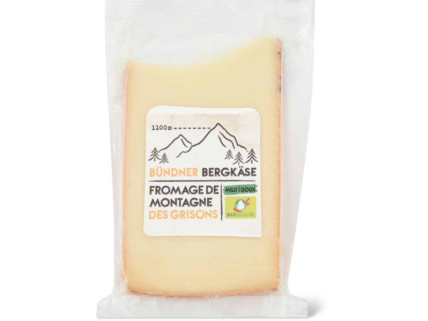 Achat Migros Bio · Fromage De Montagne Des Grisons · Doux • Migros 