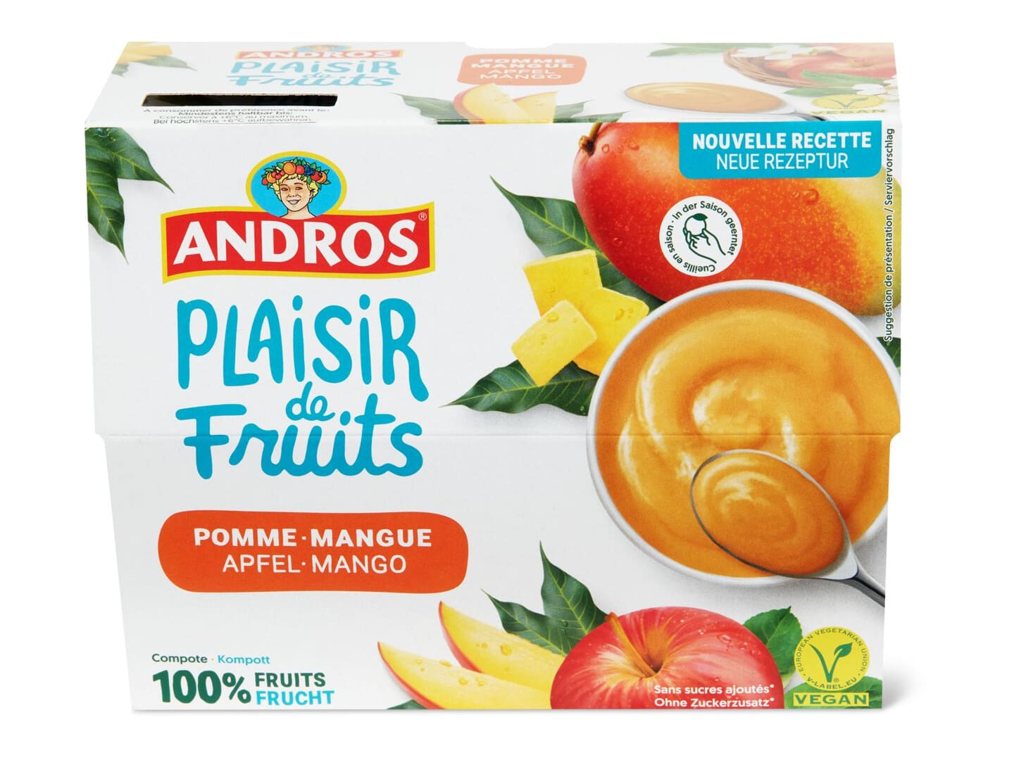 Achat Andros · Compote · Pomme & Mangue • Migros