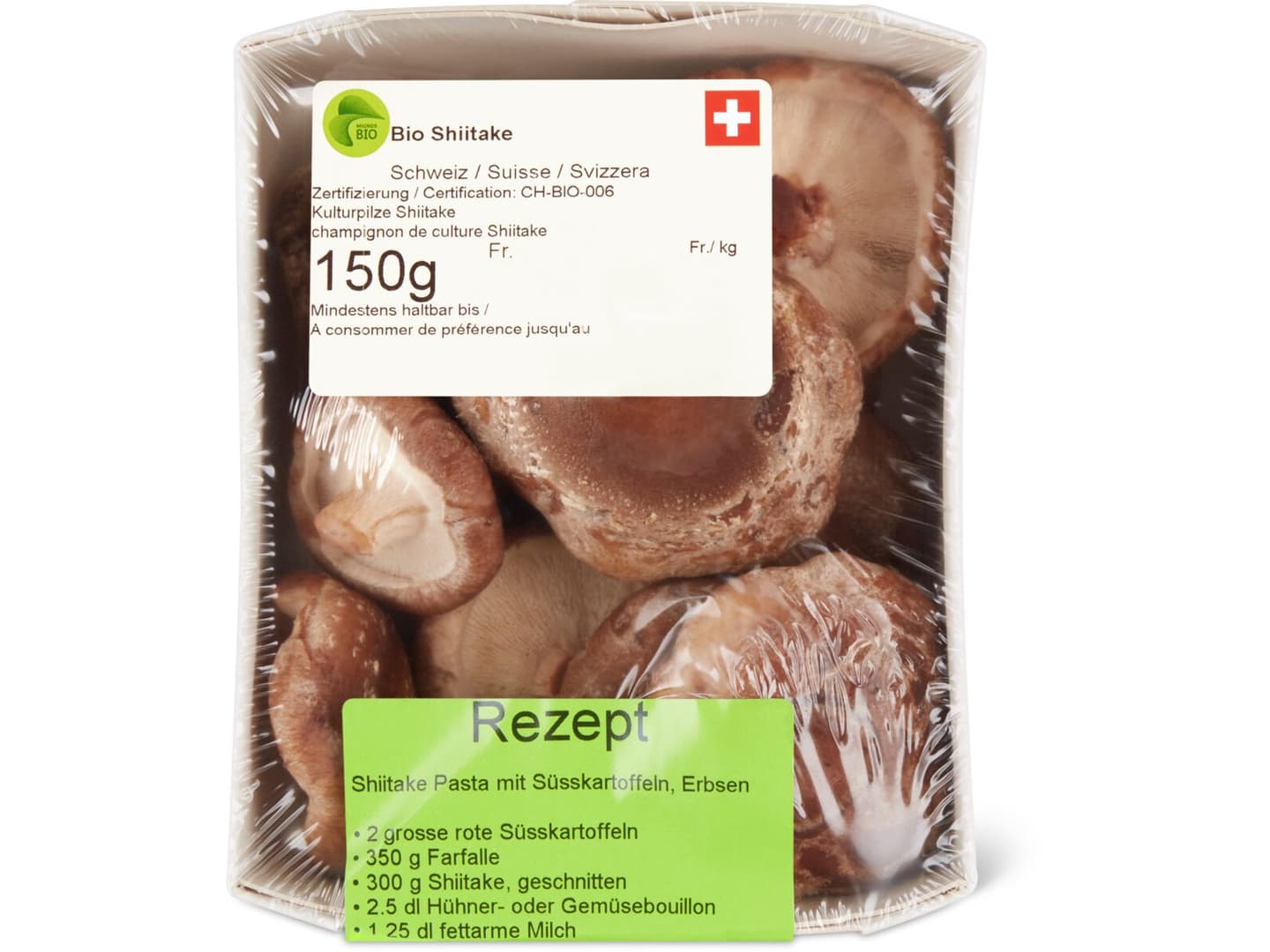 Migros Bio · Shiitake Pilze · Frische • Migros