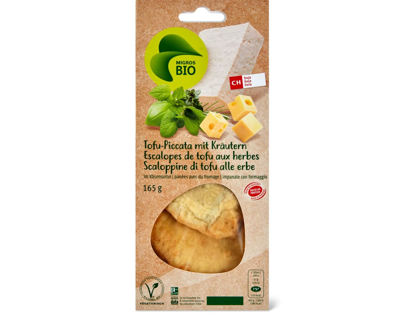 Kaufen Migros Bio Tofu Piccata Mit Kr Utern Zum Braten Gekocht Migros