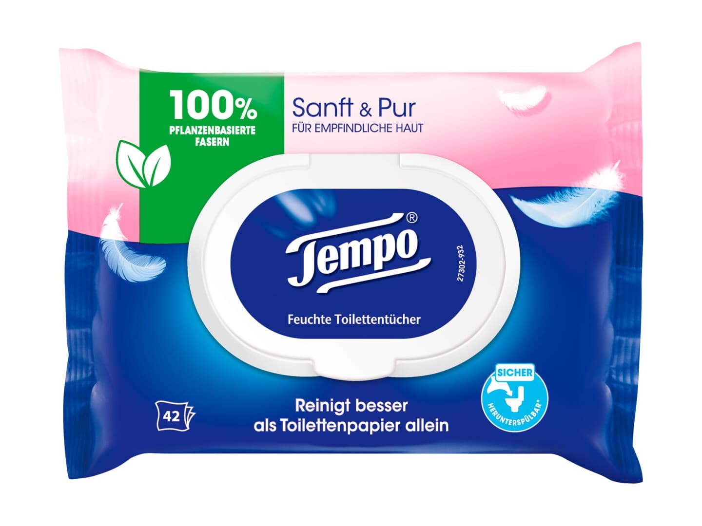 Kaufen Tempo · Feuchttücher · Sanft & Pur Für empfindliche Haut • Migros