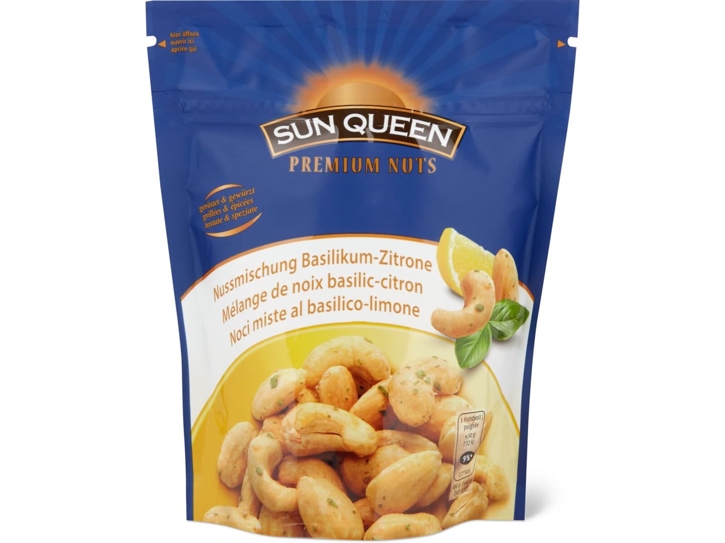 Kaufen Sun Queen Premium Nuts · Nussmischung · BasilikumZitrone • Migros