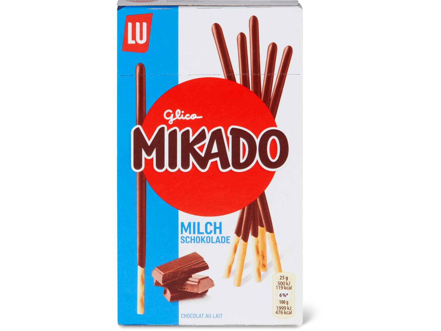 Achat LU Mikado · Biscuit enrobé de chocolat au lait • Migros