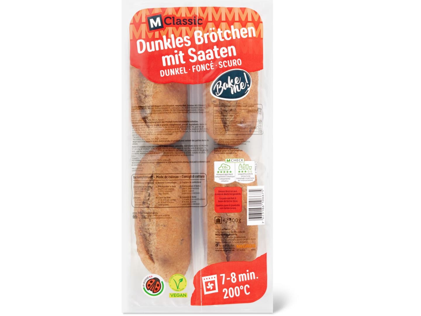 M Classic Ip Suisse Dunkles Br Tchen Vorgebacken Migros