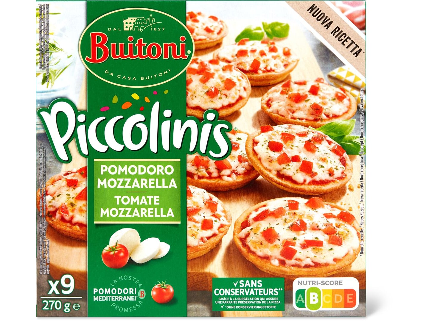 Kaufen Buitoni Piccolinis · Mini-Pizzen · Tomaten-Mozzarella • Migros