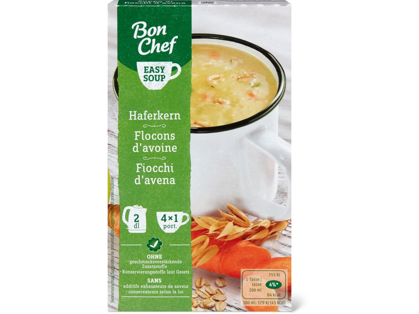 Achat Bon Chef Easy soup · soupe déshydraté · Flocons d'avoine • Migros