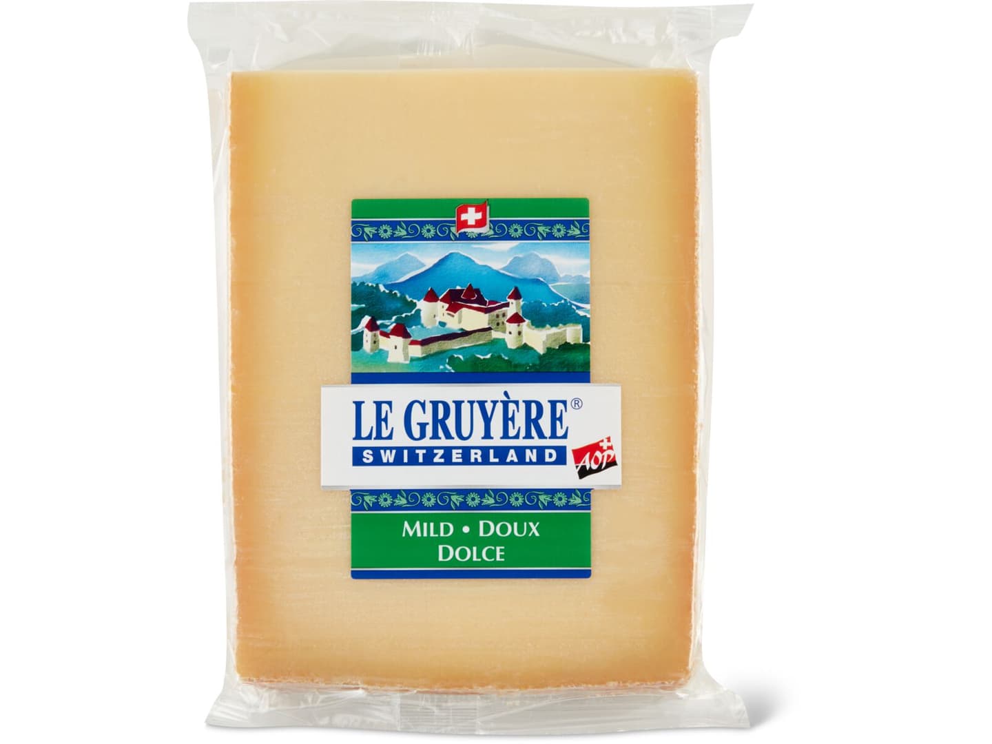 Achat Le Gruyère Aop · Fromage Suisse à Pâte Dure Gras Au Lait Cru · Doux • Migros 