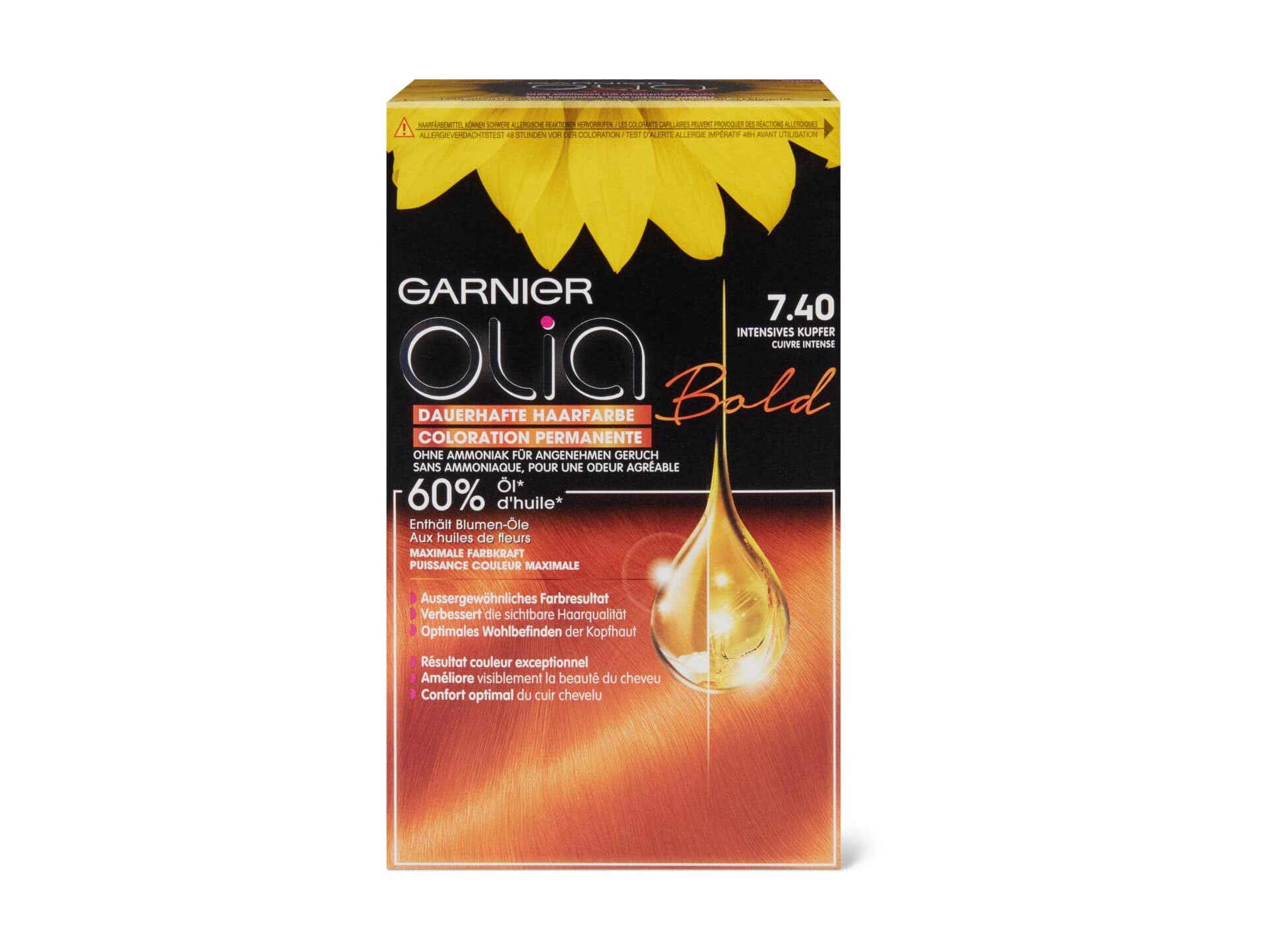 Garnier Olia Bold Ammonia Free Permanent Hair Color (Packaging May Vary), 7.22 Deep Rose Quartz, Rose Hair Dye, 1 Count - wide 1