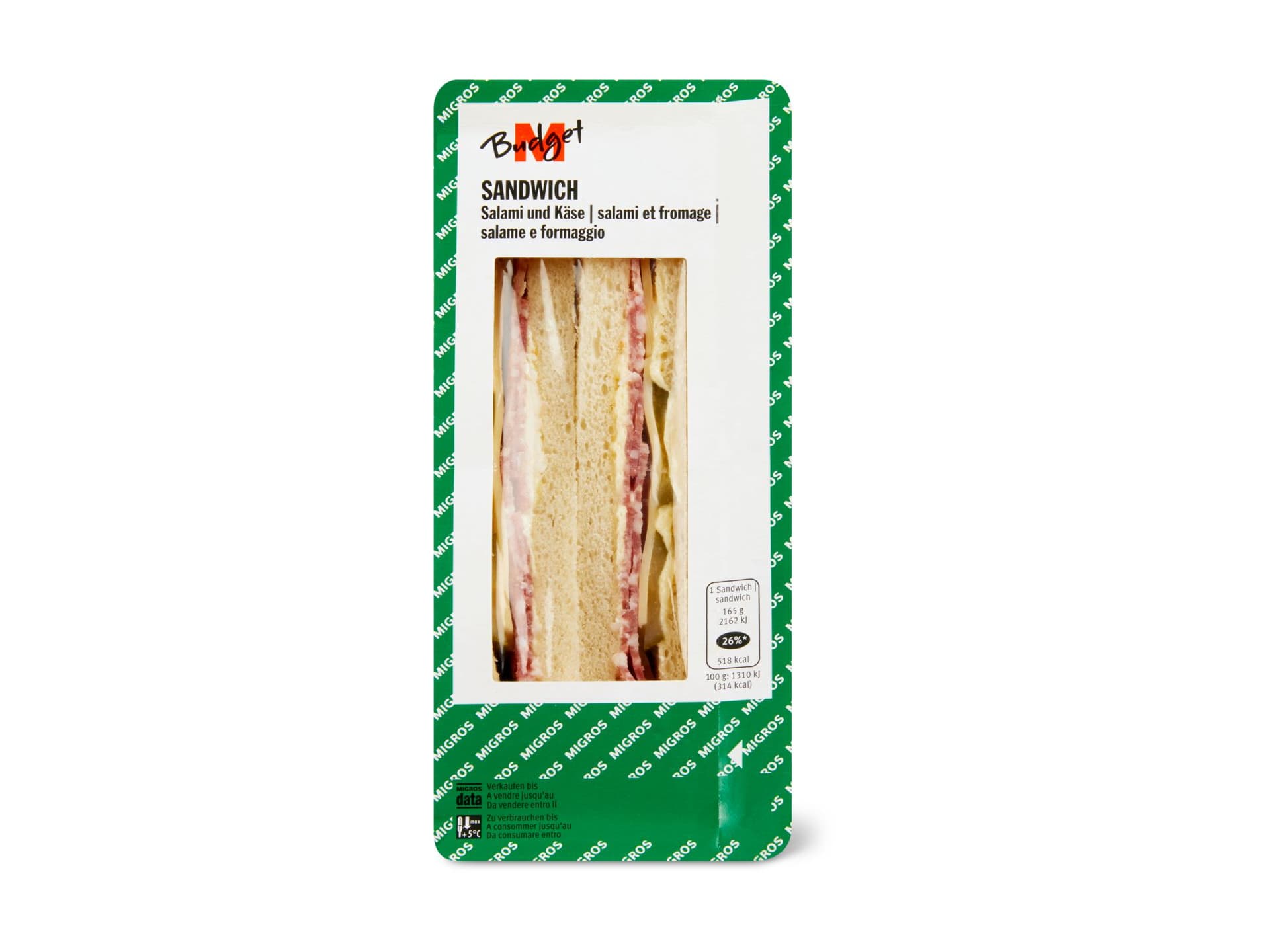 MBudget Sandwich mit Salami • Migros